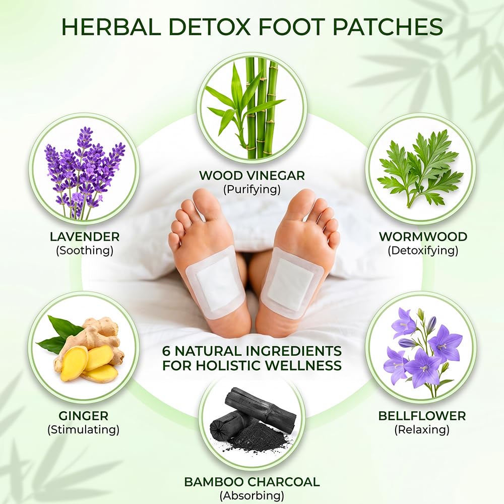 Detox Foot Patch Organic Ginger 